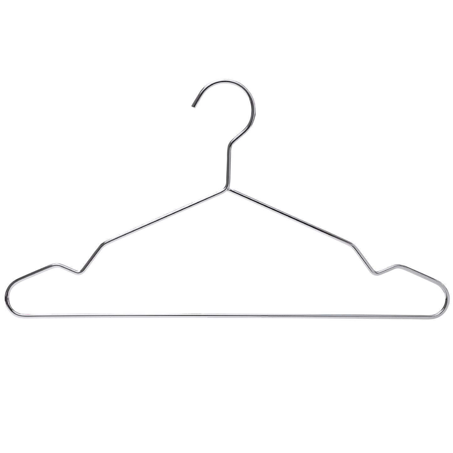 Heavy Duty Metal Suit Hanger - 43CM X 4.5mm Thick - With Notches (Sold in 25/50/100) - Hangersforless