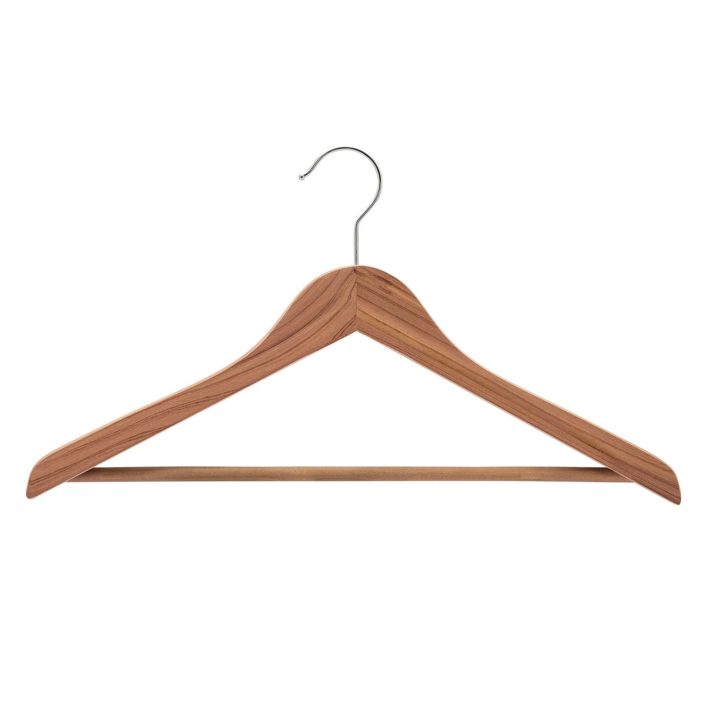 Premium Red Cedar Coat Hanger With Bar - 43cm X 12mm Thick (Sold in Bundles of 10/20/50) - Hangersforless