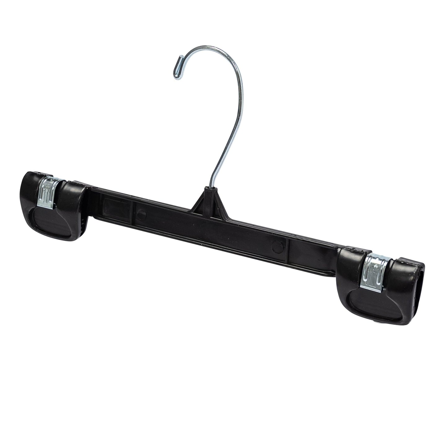 Black Plastic Gripper Clothes Hanger - 25cm -(Sold in Bundles of 25/50/100) - Hangersforless