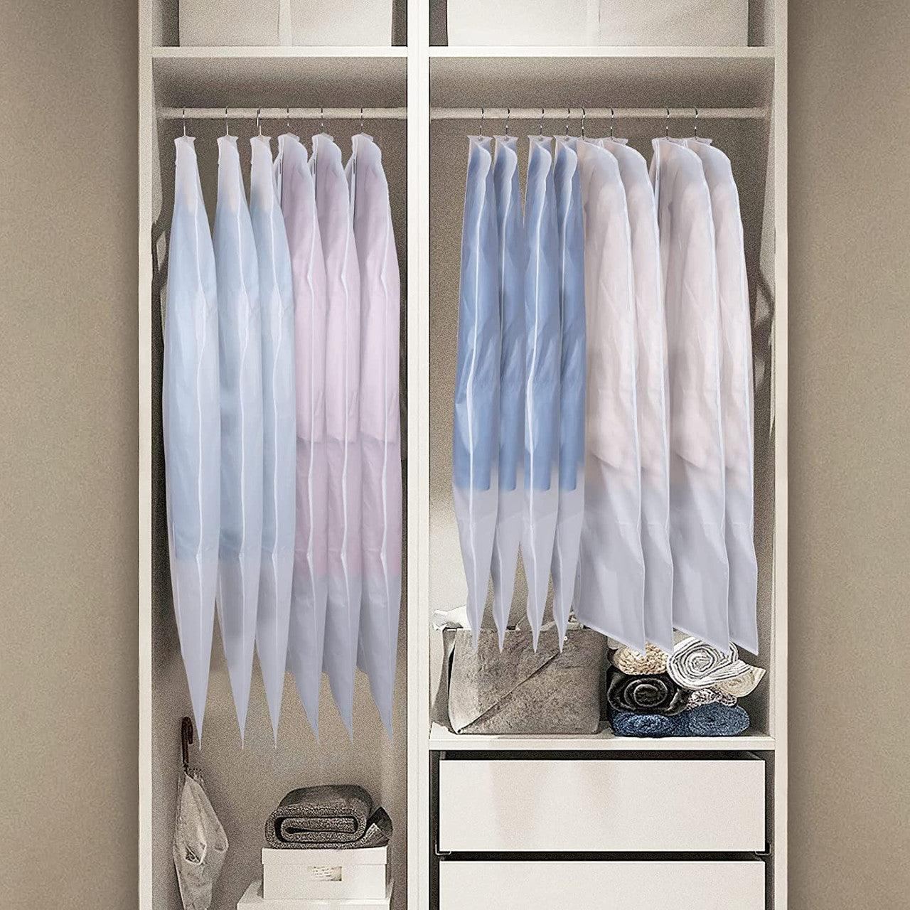 Semi-Clear Garment Bags 61cm X 140cm Sold in 5/10/20 - Hangersforless