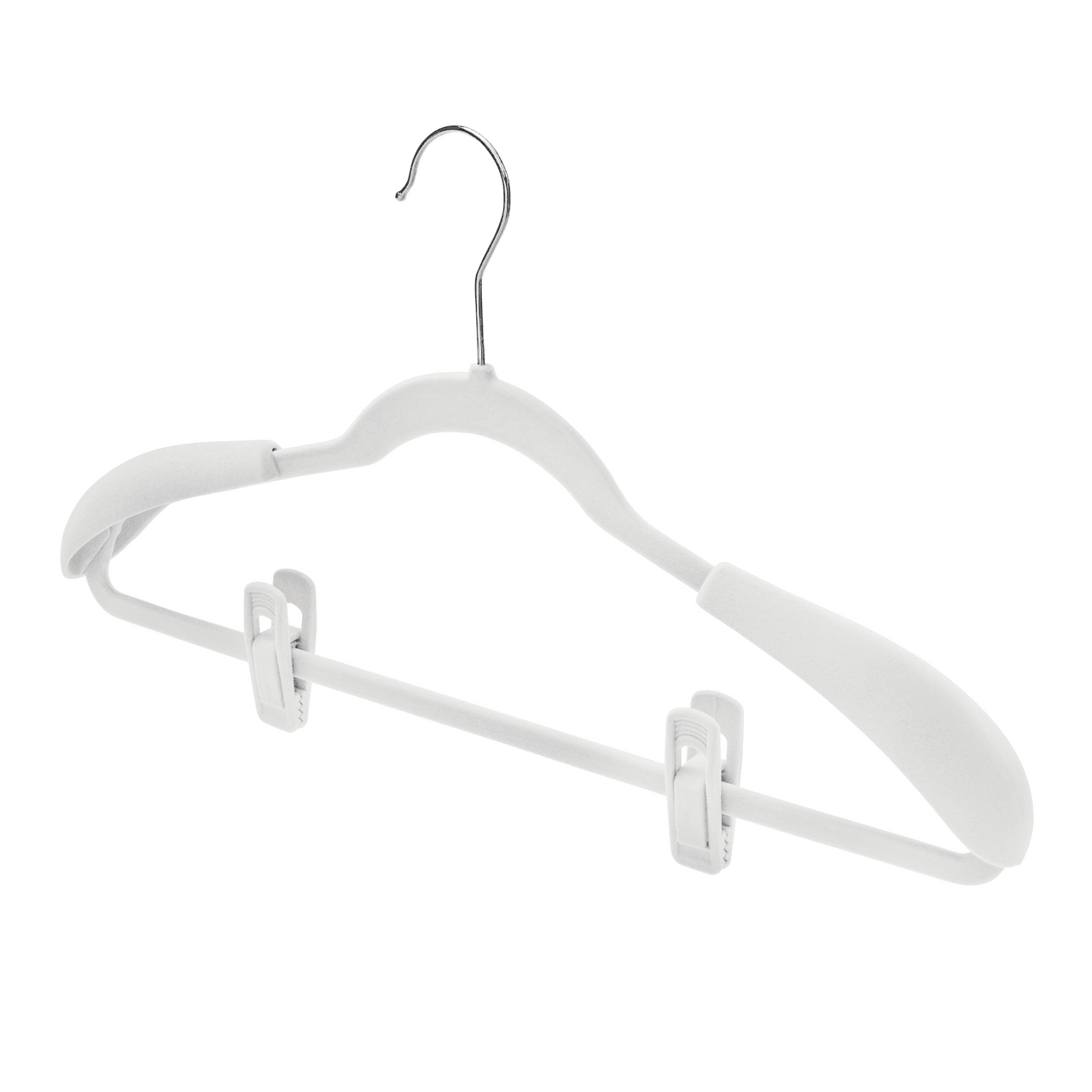 White Velvet Finger Clips (Sold in Bundles of 20/50/100) - Hangersforless