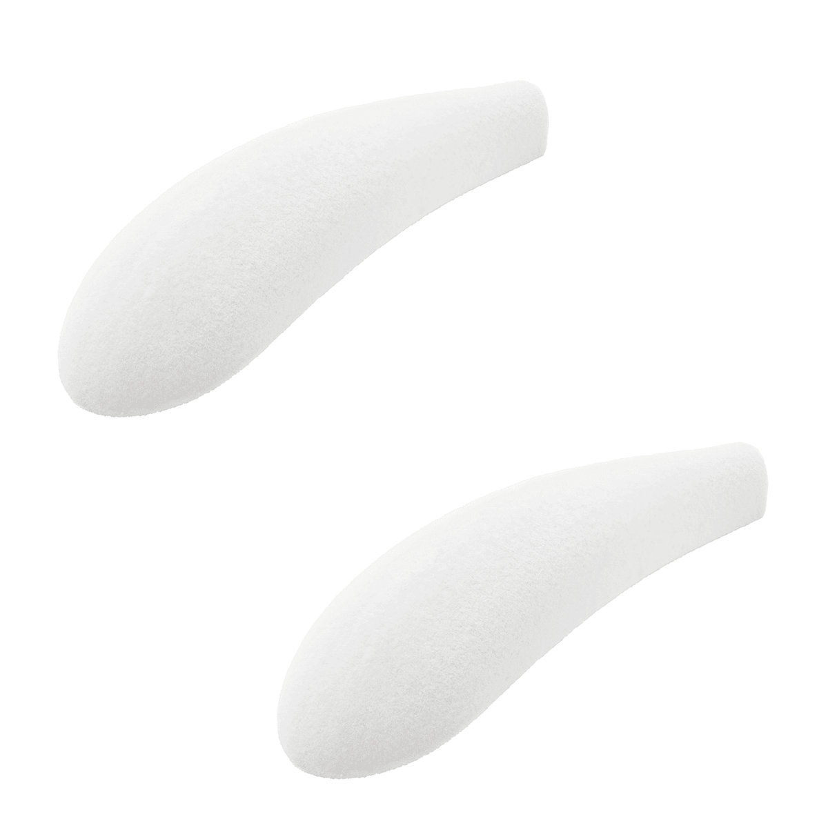 White Velvet Shoulder Pads (Velvet Hangers are not Included) 4.5cm Wide (Sold in 8/16/24) - Hangersforless