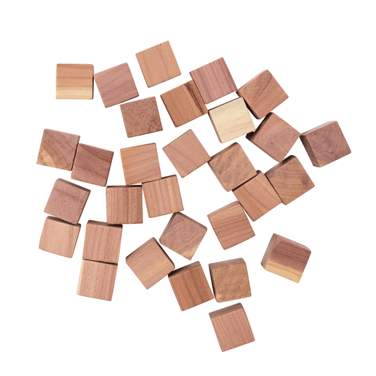 Cedar square blocks - 100% Natural Aromatic Red Cedar - Sold in  15/30/60/90/180 pcs