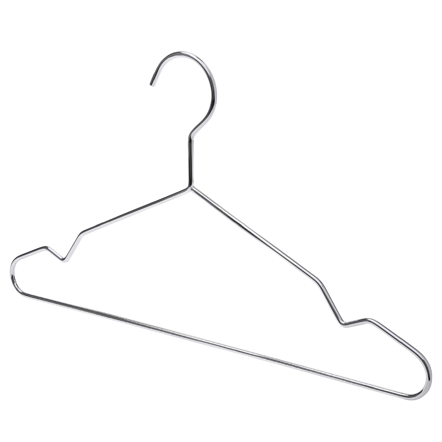 Heavy Duty Metal Suit Hanger - 43CM X 4.5mm Thick - With Notches (Sold in 25/50/100) - Hangersforless