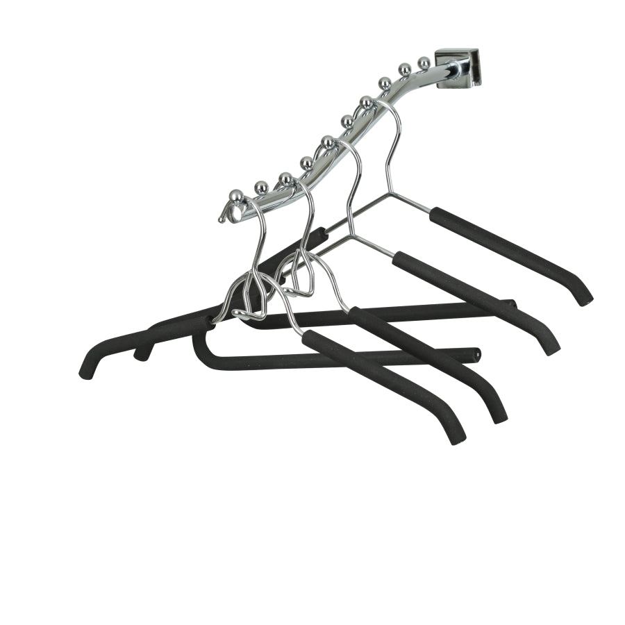 Metal Clothes Hanger With Foam Cover - 43CM X 5.5mm Thick  - Sold in Bundles of 10/25