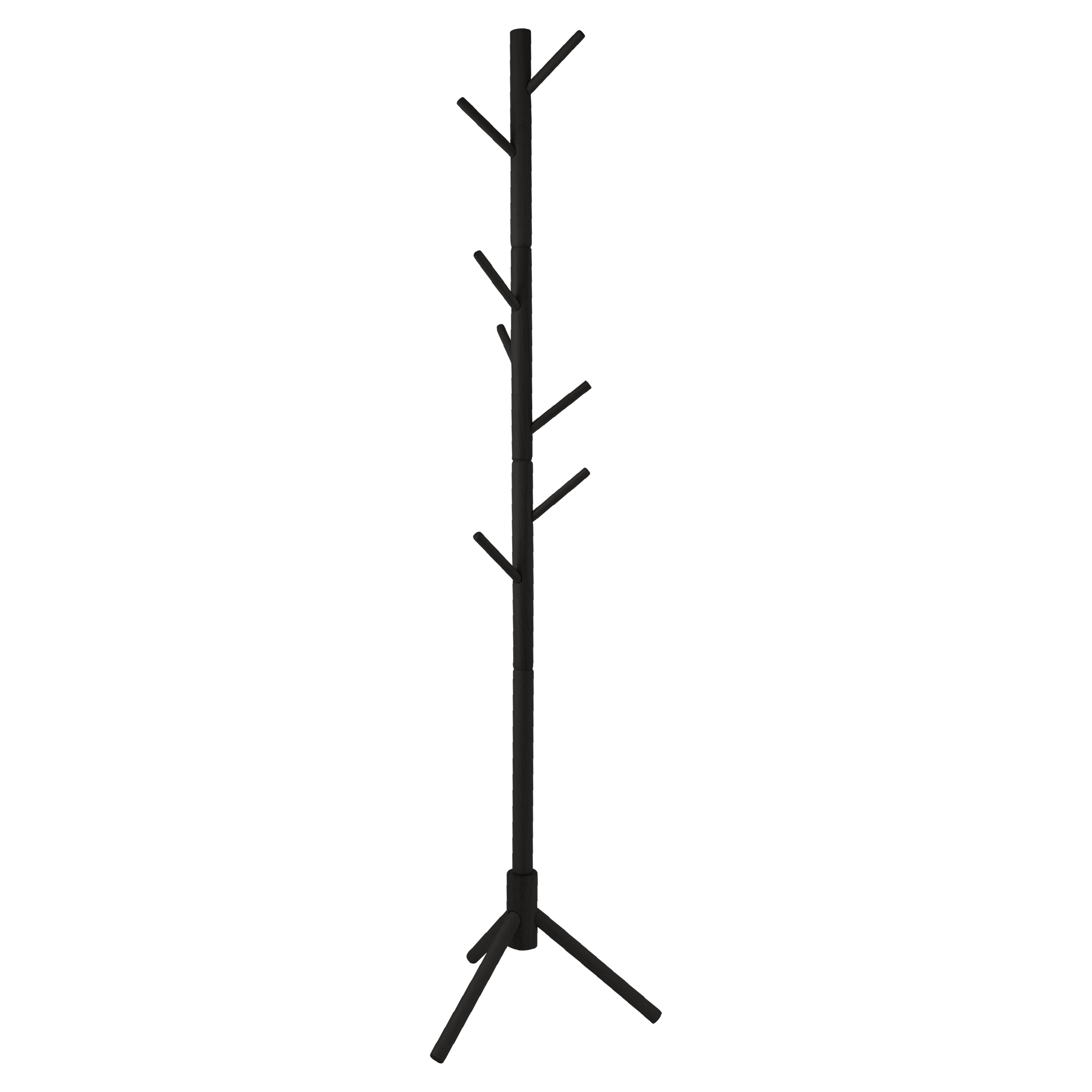 Coat Rack Stand Black | Solid Oak Finish – Hangersforless