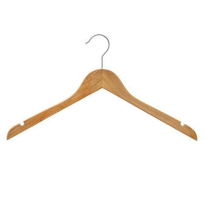 Natural Wood Skirt Hangers - 43cm X 12mm Thick (Sold in 25/50/100) - Hangersforless