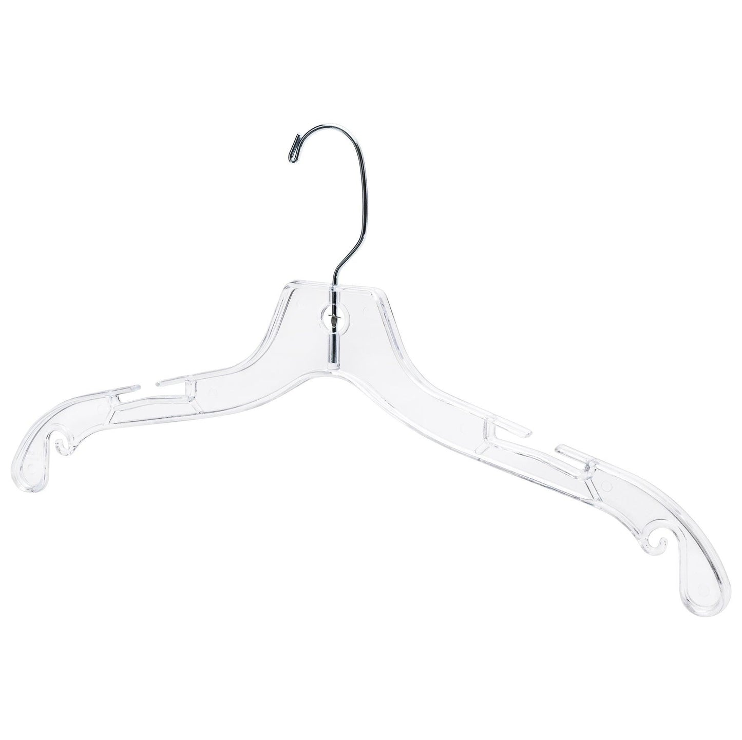 Clear Plastic Coat Hanger - 43cm - (Sold in Bundles of 25/50/100) - Hangersforless