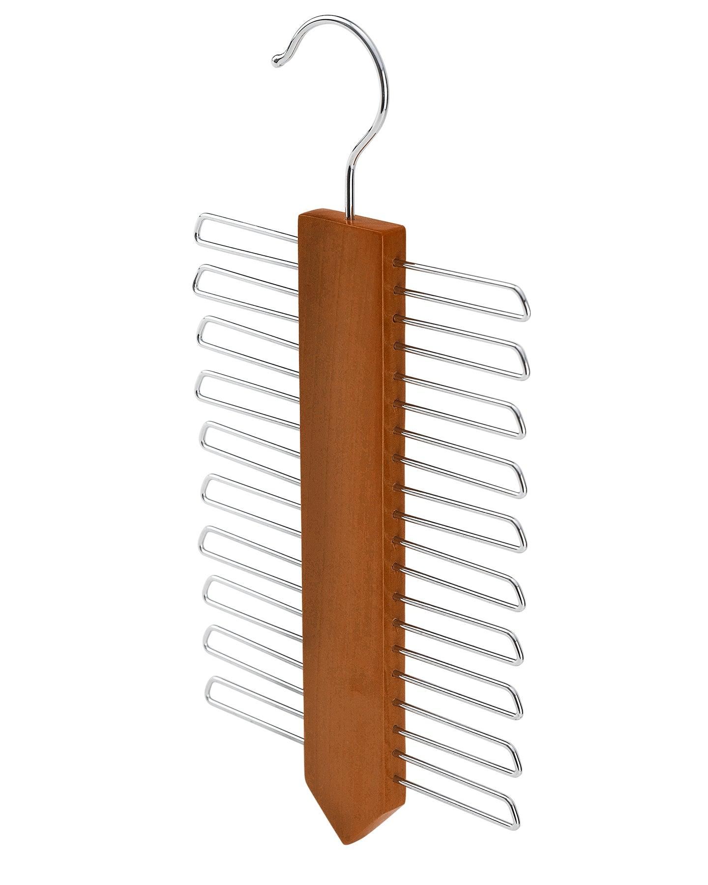Walnut Vertical Wood Tie Hanger Sold in 1/5/10 - Hangersforless