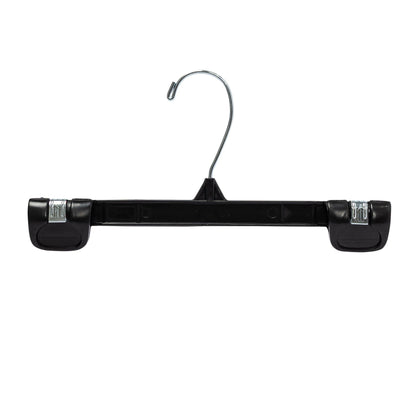 Black Plastic Gripper Clothes Hanger - 25cm -(Sold in Bundles of 25/50/100) - Hangersforless