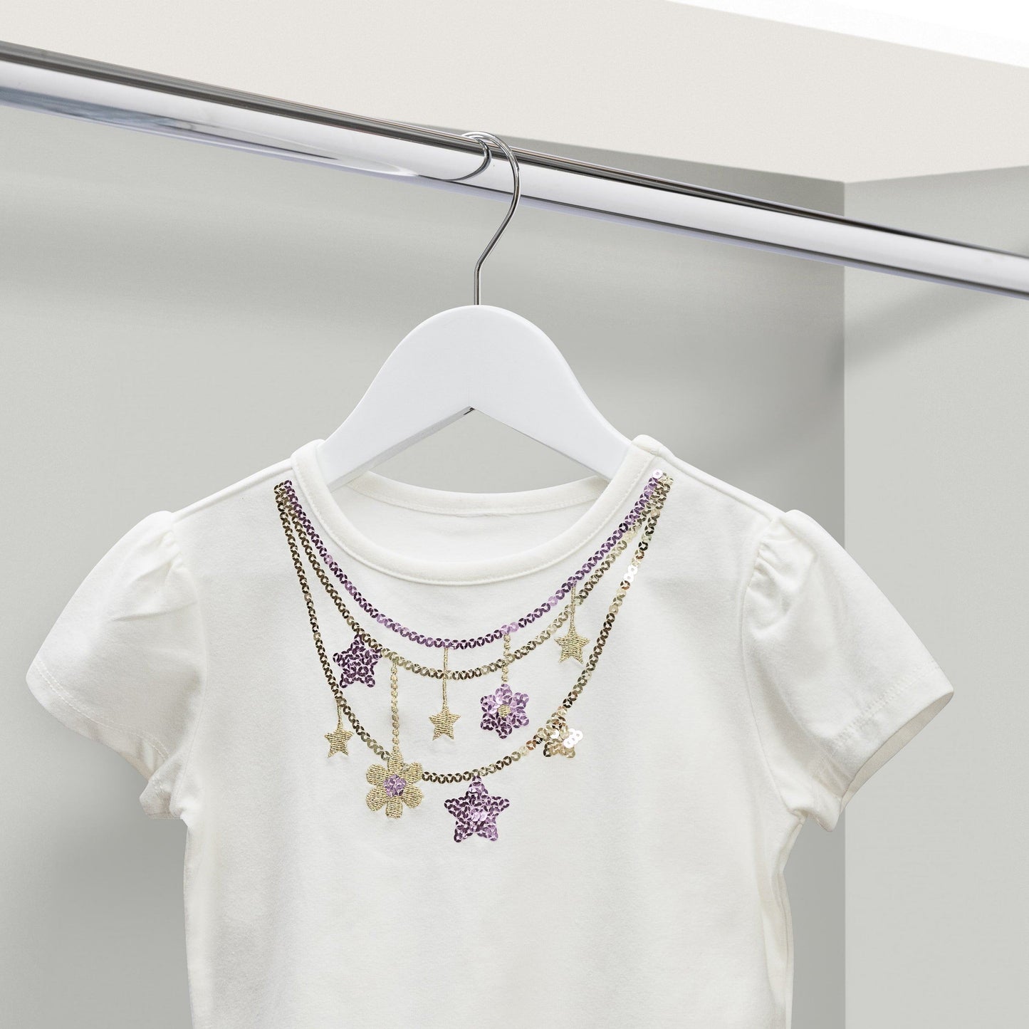 30.5cm Kid Size White Wood Hanger With Bar (Sold in Bundles of 25/50/100) - Hangersforless