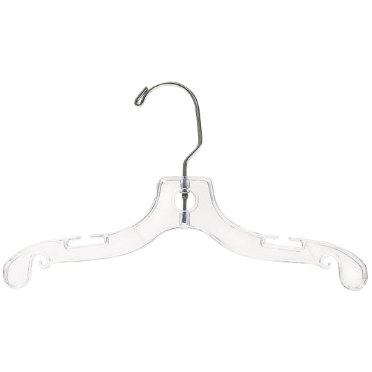 25CM Childrens Top Plastic Hanger Sold in Bundles of 25/50/100