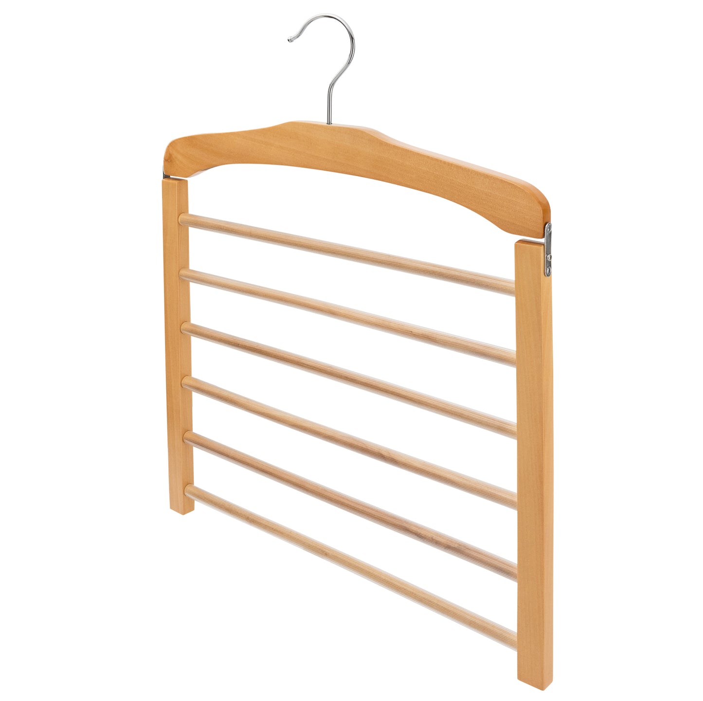 Multiple Tiered Pant Hanger - Thick Timber natural wood  - Hangersforless