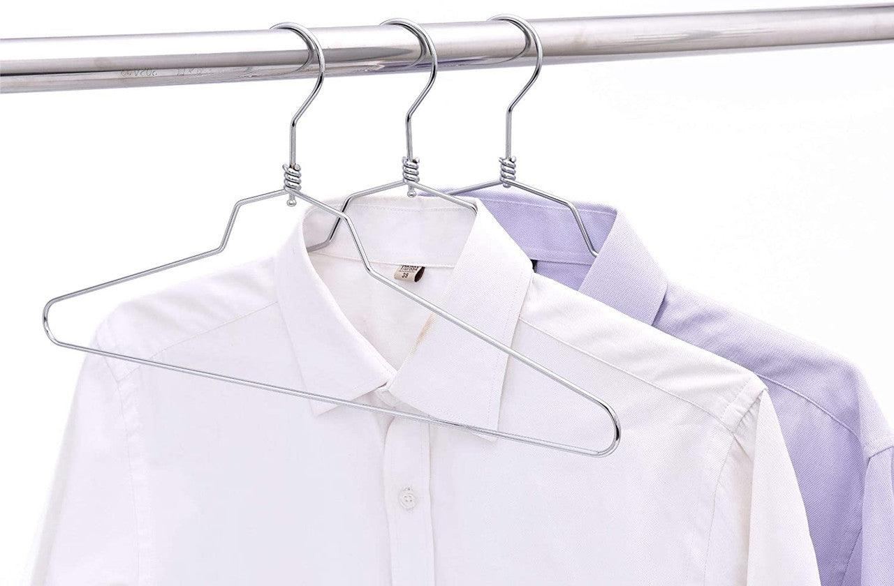 Metal Suit/Clothes Hanger Without Loop - 41CM X 3.5mm Thick - (Sold in Bundles of 25/50/100) - Hangersforless