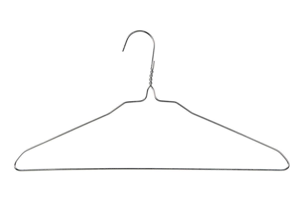 Silver Colour Wire Dry Cleaner Coat Hanger - 41CM X 2.3mm Thick - (Sold in Bundles of 25/50/100) - Hangersforless