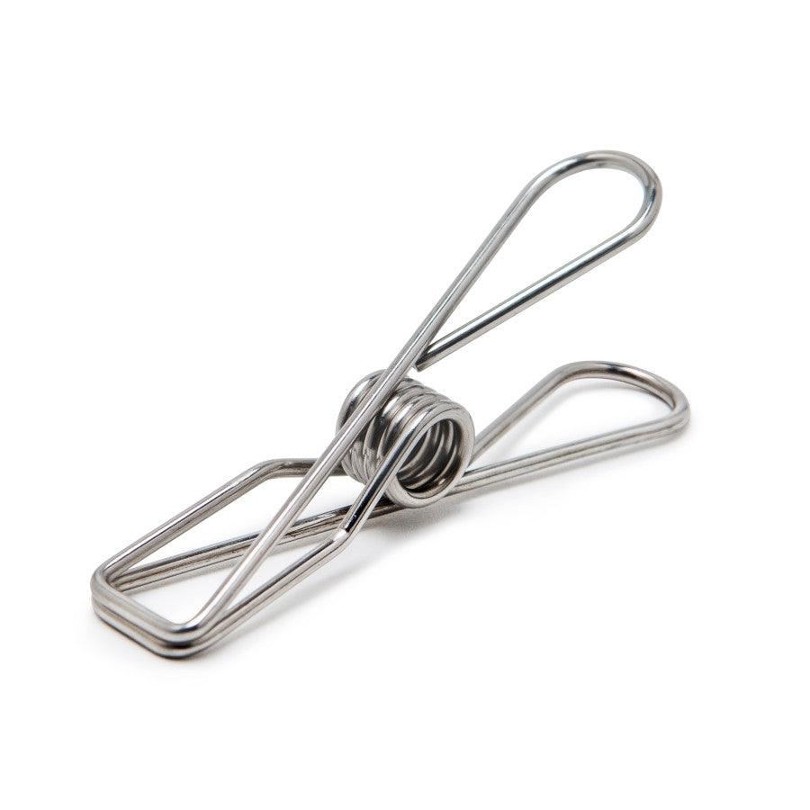 Regular Size 316 Marine Grade Stainless Steel Clothes Pegs Silver Colour Sold in 20/40/60/80/100 - Hangersforless