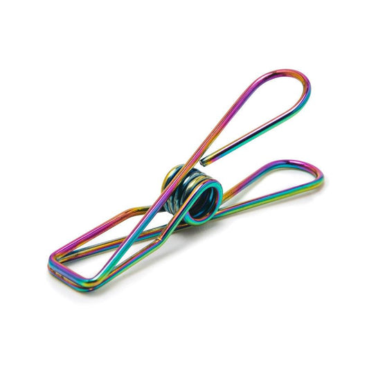 Large Size 316 Marine Grade Stainless Steel Clothes Pegs Rainbow Colour Sold in 10/20/50/80/100 - Hangersforless