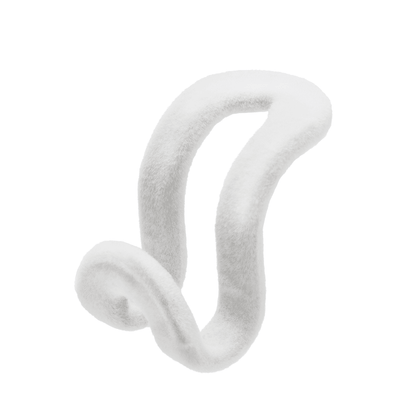 White Velvet Cascading Hook Works for all Hangers (Sold in of 10/30/50) - Hangersforless