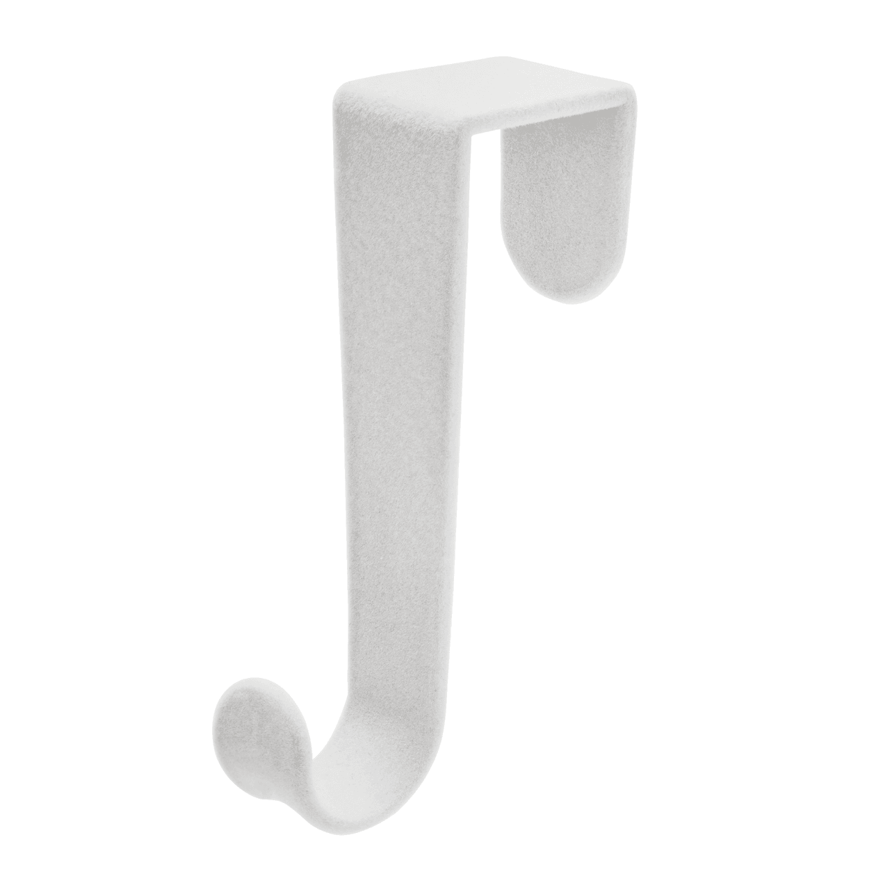 Over The Door Hook With Non-Slip (White) Velvet Coating Sold in 2/8/16 - Hangersforless
