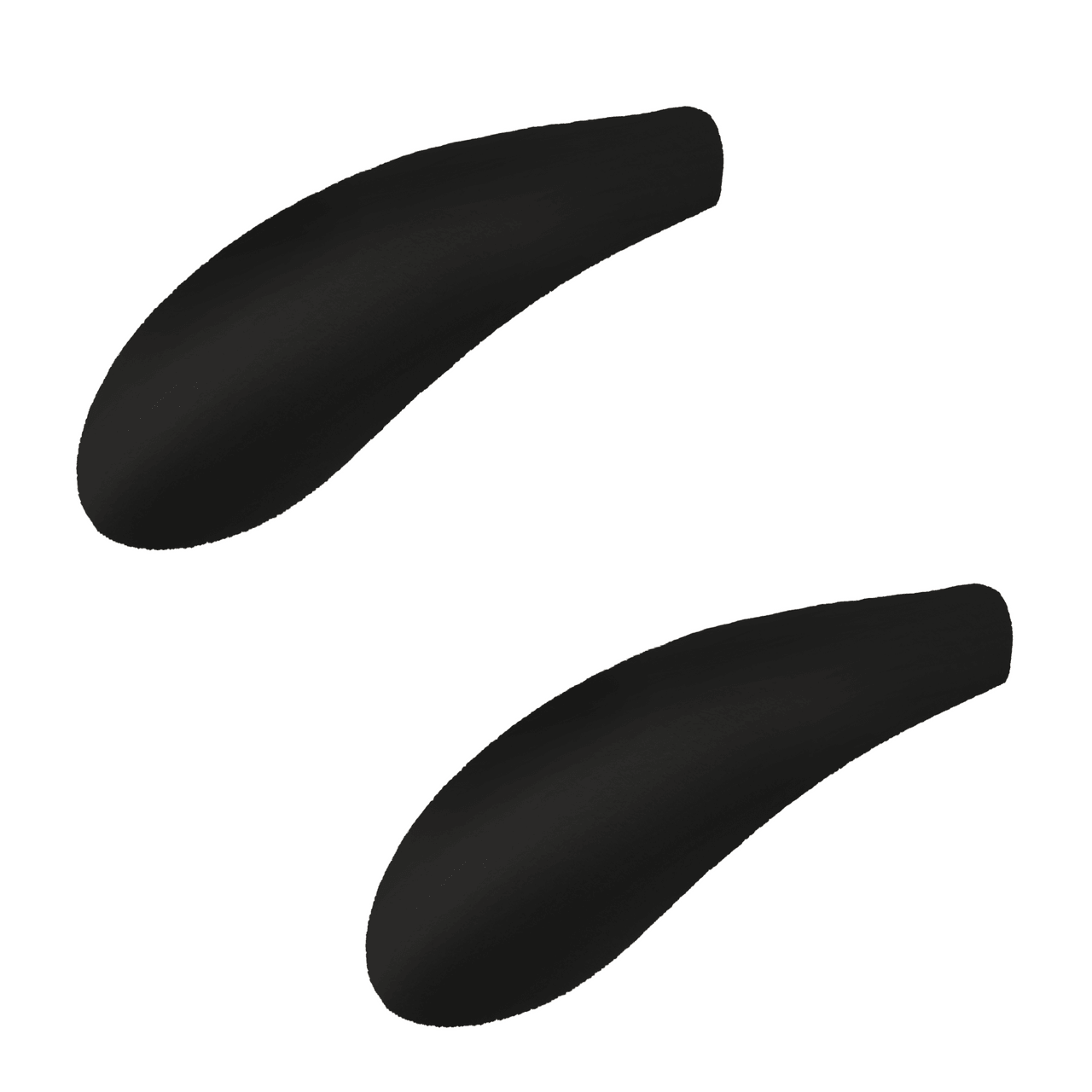 Black Velvet Shoulder Pads 4.5cm Wide (Sold in 4/12/24) - Hangersforless