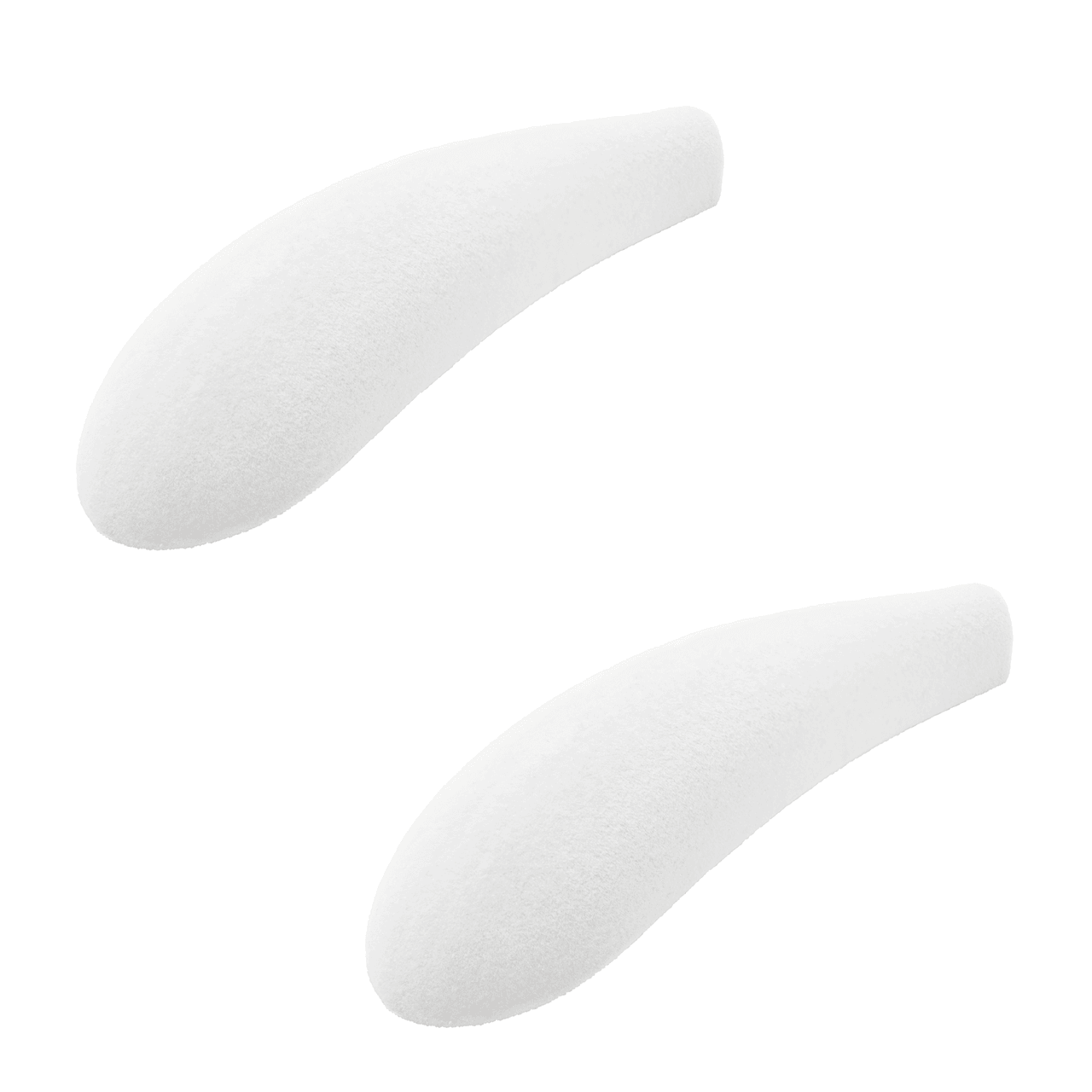 White Velvet Shoulder Pads 4.5cm Wide (Sold in 4/12/24) - Hangersforless