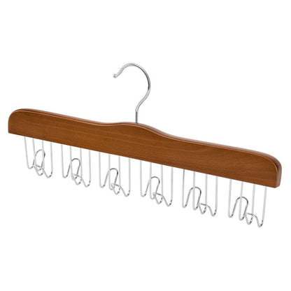 Walnut Wooden Belt Hanger - Extra Thick Timber - Sold in 1/5/10 - Hangersforless