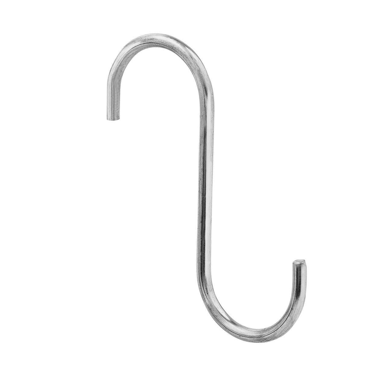 S Metal Hooks 4mm Thick - Medium - 304 Stainless Steel - Sold in 5/25/50 - Hangersforless